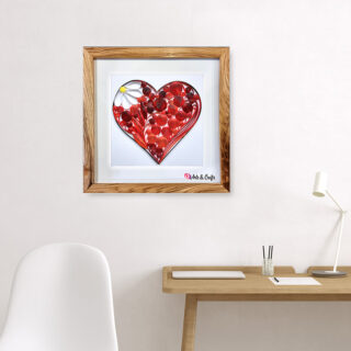 Tranh Giấy Xoắn Trái Tim Đỏ Tranh giấy xoắn 9ArtsCrafts