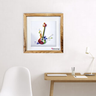 Tranh Giấy Xoắn Đàn Guitar Tranh giấy xoắn 9ArtsCrafts