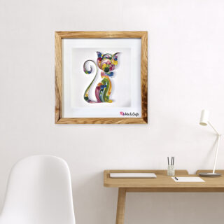 Tranh Giấy Xoắn Mèo Con Tranh giấy xoắn 9ArtsCrafts