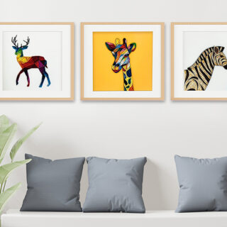 Combo 3 Tranh Động Vật 1 Tranh giấy xoắn 9ArtsCrafts