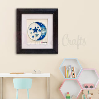 Tranh Giấy Xoắn Trăng Và Sao (MXD) Tranh giấy xoắn 9ArtsCrafts