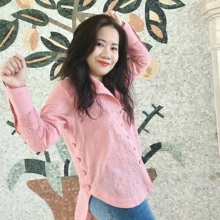 Áo Sơ Mi Dài Tay Vải Thô Boi In Hoạ Tiết Dập Nổi Áo sơ mi thiết kế nữ áo sơ mi in hoạ tiết dập nổi