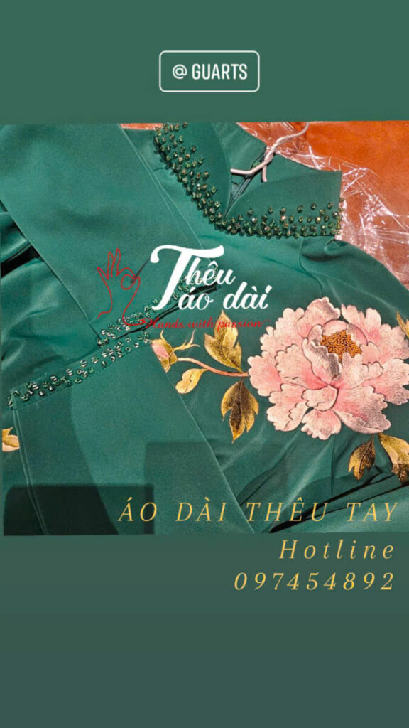 11f552f603c8b496edd94-576x1024 Vải áo dài thêu tay - món quà ý nghĩa tặng cô nhân ngày 20/11 Sản xuất 