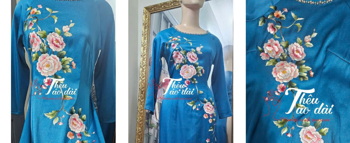 b4d8f07d0ed2b98ce0c3 Tư vấn chọn áo dài thêu tay dành cho mẹ cô dâu  Sản xuất 